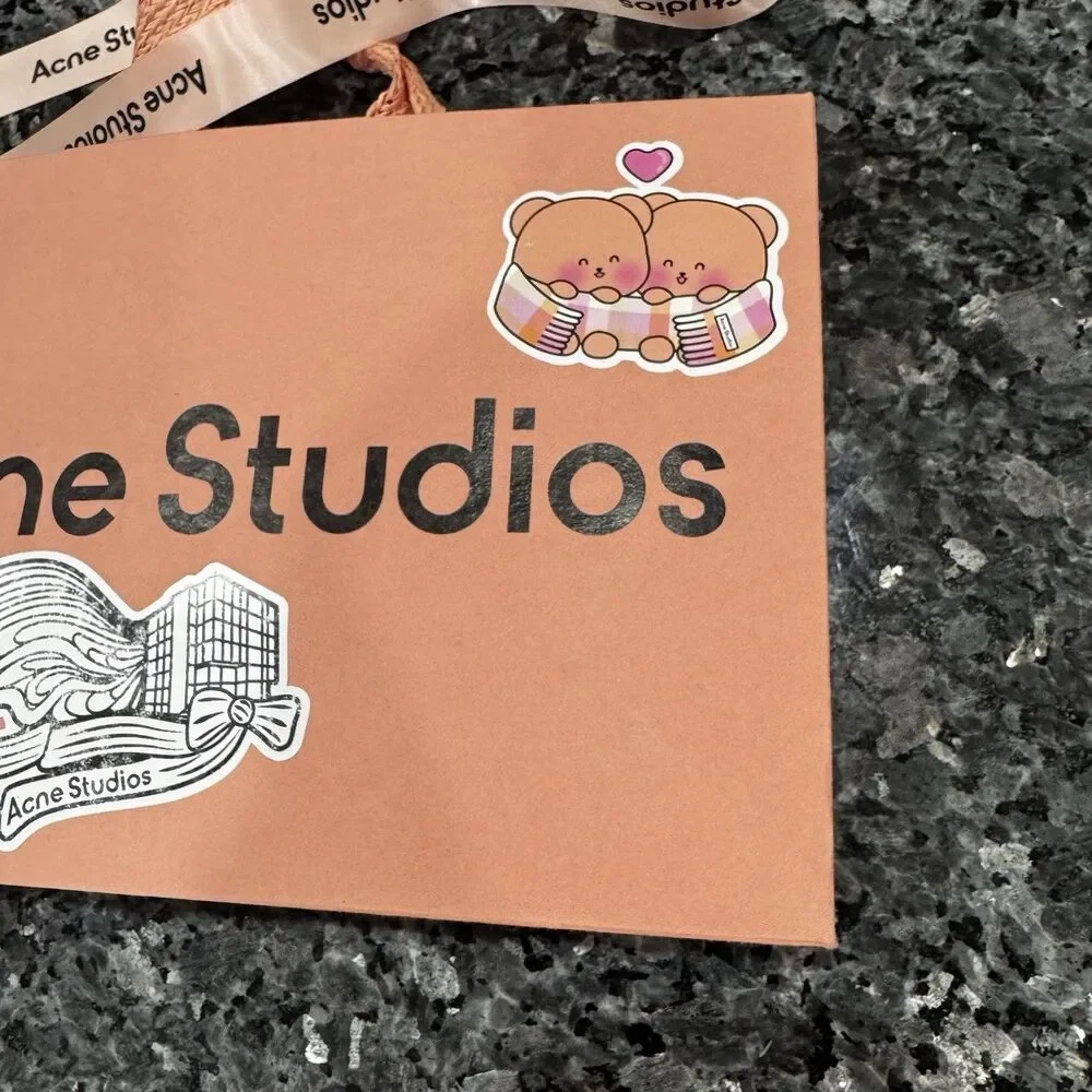 Acne Studios Pink Shopping Empty Gift Bag 